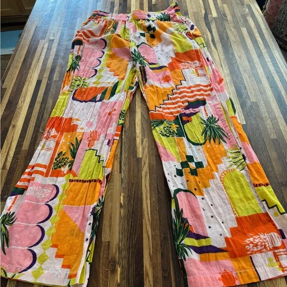 SOLD Haute Hippie wide leg Palazzo beach pants Sz S - Picture 1 of 6